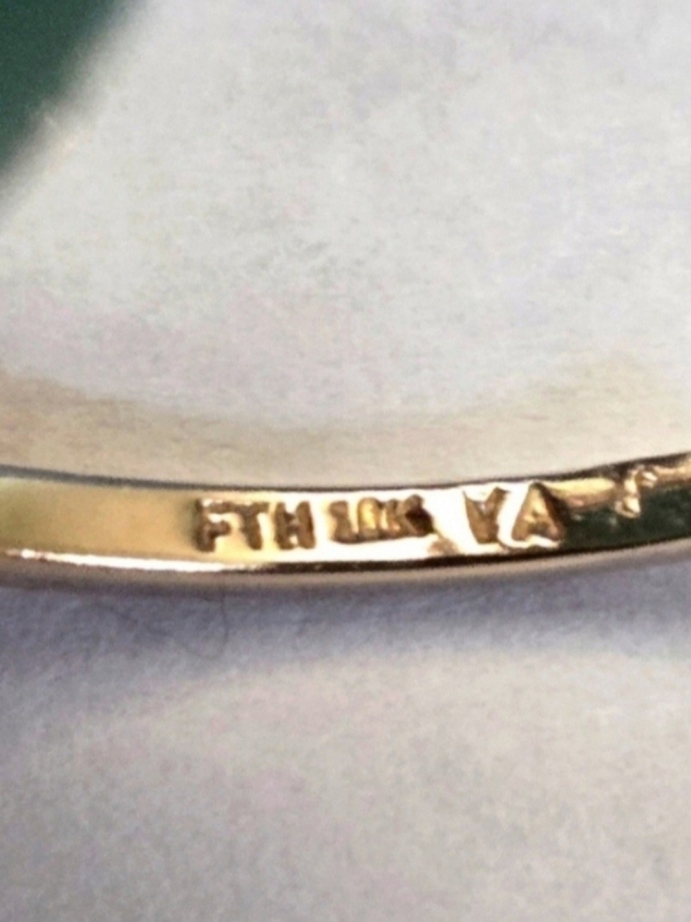 10kt Solid Yellow Gold Diamond Hoops - Picture 9 of 11